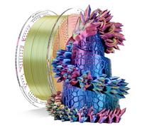 Chitu Systems Conjure Silk PLA Tricolor Filament, Red-Yellow-Blue Filament, Diameters 1.75±0.02 mm 3D Printer Filament 1KG/2.2lb
