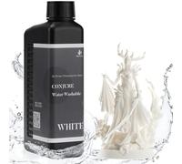 Chitu Systems Water Washable 3D Printer Resin, 405nm High Precision UV-Curing Resin, Low Odor & High Resilience, Anti-Yellowing Photopolymer Resin for LCD/DLP/SLA Printers (White,1kg)
