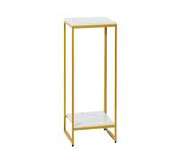 Chiusuet Nordic Style Flower Stand, 2-Tier Plant Rack, Indoor Living Room Storage Rack for Ceiling Balcony, Green Rose Rack, Flower Pot Rack