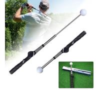 Chiusuet Telescopic Club, Retractable Golf Swing Training Aid, Golf Grip Trainer with Click Feedback, Strength & Tempo Training for Chipping Hitting, for Right & Left-Handed Golfers