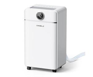 CHIVALZ 12L Daily Dehumidifier,Auto Defrost,2L Tank & Hose,3 Modes,1 Pack
