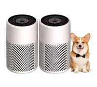 CHIVALZ HEPA Air Purifier for Bedroom,24dB Quiet,Ivory,2Pack+3 Modes | HEPA pollen removal,dedicated sleep function,subtle night lighting,scent sponge included,suitable for dorm and office use