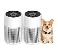 CHIVALZ HEPA Air Purifier for Bedroom,24dB Quiet,White,2 Pack+3 Modes | HEPA pollen removal,dedicated sleep function,subtle night lighting,scent sponge included,suitable for dorm and office use