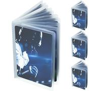 Chivao 4 Packs Wallet Insert Plastic Credit Card Holder Wallet Credit Card Sleeves for Photo Insert for Bifold or Trifold, Transparent, One Size, 10 Pages