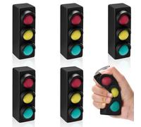 Chivao 6 Pcs Signal Light PU Foam Stress Squeezable Signal Light Stress Transportation Party 2.56 x 1.57 Inches for Adults Anxiety Relieve Transportation Theme Birthday Party Supplies