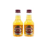 Chivas Regal - 12 year old Blended Scotch Whisky 5cl x 2 40% ABV Miniatures (2 x 5cl)