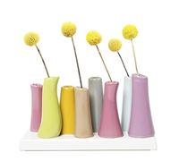 Chive - Pooley 2, Ceramic Flower Vase, 8-Tube Shape (Magenta Pink)