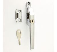 Modern Contemporary Design Lockable Casement Window Fastener 124mm (Polished Chrome)