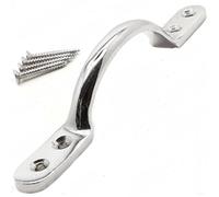 Chivrose Ltd Victorian Window Sliding Sash Pull D Handle - Polished Chrome (6" / 150mm)