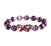chiwanji Chinese FengShui Beads Bracelets Color Changing Wealth Good Luck Bracelets, Purple
