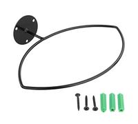 chiwanji Durable Wall Mounted Ball Rack Display Black Holder Storage Hoop Organization Heavy-Duty Stand for Rugby Soccer Apartment Gym Football