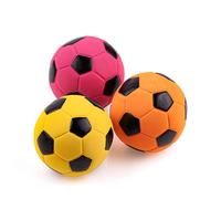 CHIWAVA 3PCS 2.7'' Squeak Latex Dog Toy Football Chew Fetch Throw Ball for Medium Dogs Interactive Play