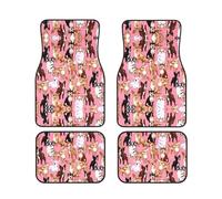 Chiwawas Dog Pink Complete set of car floor mats, 4-piece interior set suitable for most cars, trucks, and vans