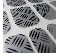 Chix Nails Chrome Beauty Minx Style Fingers Toes Vinyl Foils Nail Wraps, Silver Embossed