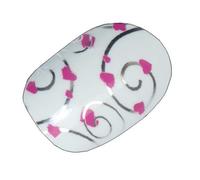 Chix Nails Nail Wraps Flying Hearts Pink White Designer Fingers Toes Vinyl Foils