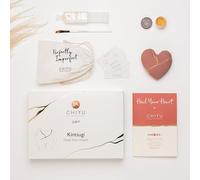 CHIYU Kintsugi kit - Heal Your Heart - Gold Glue - Includes ceramic Heart - Gift Box - Kintsugi Repair Kit - Blush