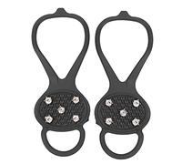 Chiyyak 1 Pair 5 Tooth Open Snow Climbing Crampons Mountaineering Anti-Slip Shoes Pointed