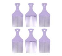 Chiyyak 10 Pcs Wide Tooth Hair Pick for Curly Hair Combs Wheat Straw Ergonomic Handle Multifunctional Hairstyling Hair Lift Comb