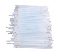 Chiyyak 100PCS Leather Marking Pen Refills, Special Ink Visible Under Purplish Light Fast Drying No Smudging, with High Hardness Steel Pen Nib, for Shoe Clothing Leather Temporary