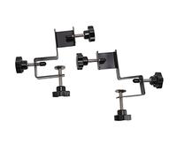 Chiyyak 2 PCs Cabinet Drawer Installation Terminals Left Right Side Drawer Jig -Rocker Arm Arm Cabinet Front Woodworking Clamps Black