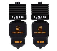 Chiyyak 2Pcs 3D Printer Hotend Kit, All Metal Heat Dissipation with 0.6mm Hardened Steel Nozzles, Compatible with Lab H2S H2D Series, for High Temperature Engineering Materials