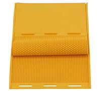 Chiyyak 2Pcs 5.4mm Rubber Beeswax Press Mold Comb Foundation Sheet Beekeeping Accessory Yellow with Soft Durable Material for Manual Pressing Beeswax Base Molds