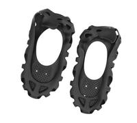 Chiyyak 30 Teeth Anti Slip TPE Alloy Lightweight Reusable Ice Cleats Shoes Grippers, for Mountaineering Snow Outdoor, with Convex Points and Cushioning Functions (M)