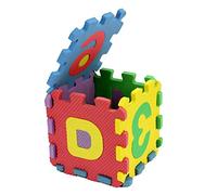 Chiyyak 36pcs Kids Alphabet Play Foam Mat, ABC Numbers Interlocking Soft Safe Educational Colorful, for Baby Crawling, with Motor Skill Development