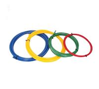 Chiyyak 4 Pcs AC Copper Pipe Bender Set, 1/4in 3/8in 1/2in 5/8in 13ft Long PE Plastic Built in Tube Bending Tool, with High Density Material, for Air Conditioning Units