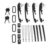 Chiyyak 4 Piece Slim Door Handles Set for MK1/MK2, OE Replacement 191837205A/206A, Direct Fit for DERBY/, Durable ABS + Aluminum Alloy, Time Saving Installation