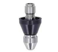 Chiyyak 5000PSI Mini Turbo Nozzle for Highly Efficient Cleaning, Durable Stainless Steel Material, Suitable for Hot and Cold Water, 1 Piece (Center Head Rear 6 Holes 3/8 inch NPT)