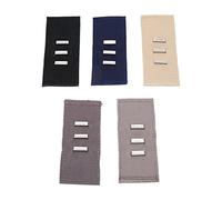 Chiyyak 5pcs Elastic Waist Extenders, Adjustable Metal Hook Waistband Extender with 3 Hook and Eyes for Pants Shorts Skirts, Soft Cotton Comfortable Fit