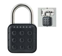 Chiyyak 6 Digit Password Lock Electronic Combination Lock Digital Code Padlock Keyless Security with 10 Sets Passwords IP67 for Luggage Locker Cabinet Warehouse Do