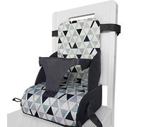 Chiyyak Baby Booster Seats (6 Months to 3 Years), Polyester, Minimalist Triangle, 15 kg Max Weight, Portable, Easy Clean, Converts to Handy Bag, Infant Travel Booster Seat for Dining Chairs