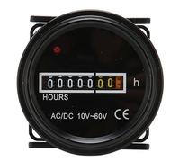 Chiyyak Boat Operating Hour Meter 2.4 Inch Diameter a Maximum of 99999.99 H High-precision Mechanical Operating Hour Counters for Boat Vehicles 10-60 V AC or DC