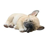Chiyyak Bulldog Statue, Resin Dog Figure Bulldog Sculpture Garden Statue Animals Figure Decoration for Outdoor or Indoor Use
