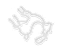 Chiyyak Christmas Silicone Mold, Resin Craft with 6 Shapes for Christmas Tree Decorations, Room Car Desk Decor (Series-Elk Tag)