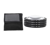 Chiyyak Close Up Filter Kit for Macro Lens, 4 in 1 +1 +2 +4 +10, Optical Glass with Storage Pouch, Camera Filter, for Digital Camera Photo (77mm)