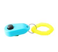 Chiyyak Compact Oval Shape Dog Training Clicker with Finger Ring, ABS Material, Easy Grip Elastic Material, Emit a Crisp Sound for Dogs, Correct Bad Behavior for Dogs Cats (Sky Blue)