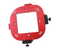 Chiyyak Corner Radius Template R30 R35 R40 R45 Round Corner Jig 4-in-1 Aluminum Alloy Marked Scale for Woodworking Router Trimming