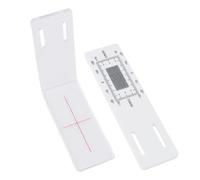 Chiyyak Crack Monitor, Crack Gauge ABS Acrylic for Corner with ±1 mm Scale, ABS and Acrylic, Practical Tool for Building Walls
