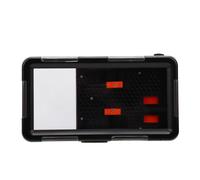 Chiyyak Diving Phone Case, Underwater Case for Photo Video with Volume Key Shutter, Fit for iOS 17 16 15 14 13 12 11, S25 S24 S23 S22 S21 S20 S10 to S25 (Black and Orange)