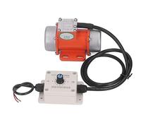 Chiyyak Electric Vibrating Motor Concrete Vibrator Vibration Motor Adjustable Exciting Force 4000RPM IP65 Aluminum Alloy Housing with Speed Controller for Mining Metallurgy Constr (DC24V)