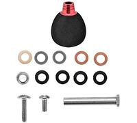 Chiyyak EVA + Metal Rod Handle with Comfortable Feeling, Easy Installation for S/D Brand Spinning Wheel Tumbler (Red)