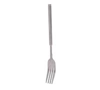 Chiyyak Extendable Fork, Stainless Steel Telescopic Handle Fork with Portable Design, for BBQ Dinner Dessert Roasting Marshmallows