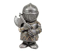 Chiyyak Garden Gnome Garden Statue Gnome Guard Guard Armor Knight Sculpture Gnome Garden Figurines Decoration Home Yard Lawn Garden
