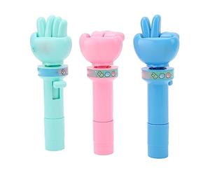 Chiyyak Interactive Finger Guessing Game, Handheld Rock Paper Scissors Toy Green Pink Blue for Kids Parties, and Friend Gatherings