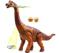 Chiyyak Kids Electric Tyrannosaurus Rex Toy Dinosaur Figure with Projection Lamp, Egg Laying Simulation for Children Over 6 Years Old