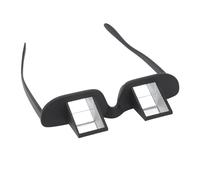 Chiyyak Lazy Prism Glasses, Comfortable 90 Degree Mirror Glasses for Reading, Watching TV, for Seniors Lightweight Black