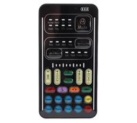 Chiyyak Multifunction Voice Changer Set with 8 Voice Changers, Sound Effects, LED Lights for Game Anchor Recording, Portable Sound Card for Phone, Computer, Tablet, Switch (English Version)